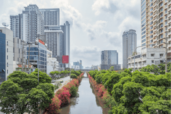 Rain-Filled Pavements and Puddle Reflections on Bangkok’s Forgotten Streets